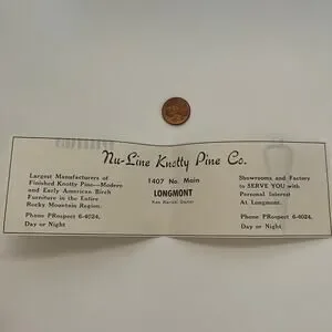 Kenneth Rarick None and/or Unknown | Other | Nuline Knotty Pine Co Ken Rarick Longmont ...
